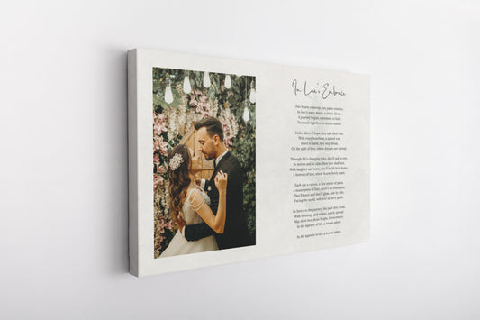 Eternal Emotions on Canvas: Personalized Poem Prints to Capture Your Special Moments