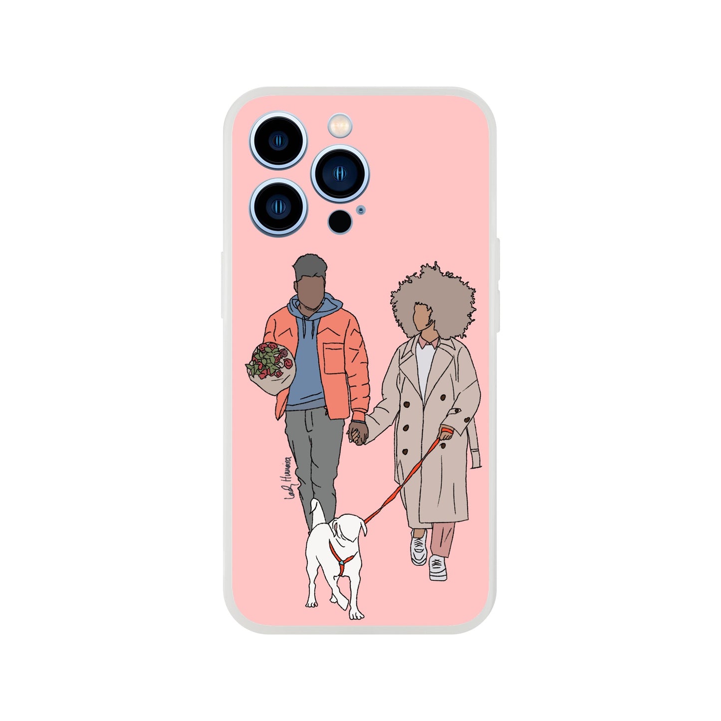 Custom Faceless Portrait Flexi Phone Case