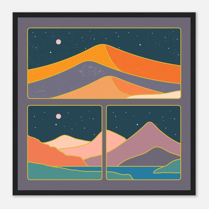 Mid Century Collage Mountains