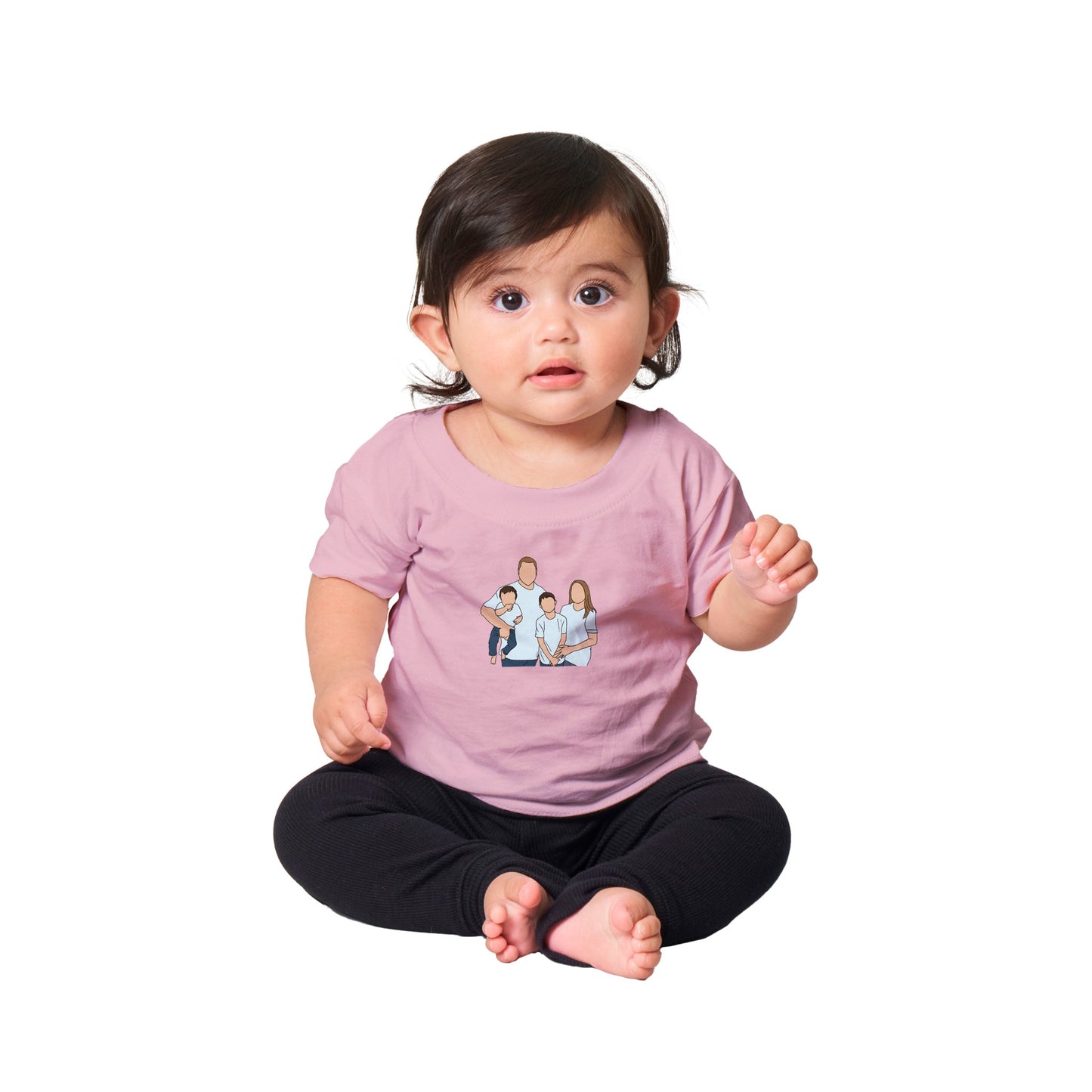 Custom Faceless Portrait Kids & baby clothing Body Suite