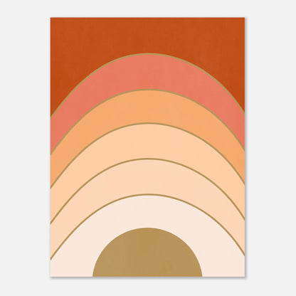 Abstract Gradient Sunrise Wall Art Print