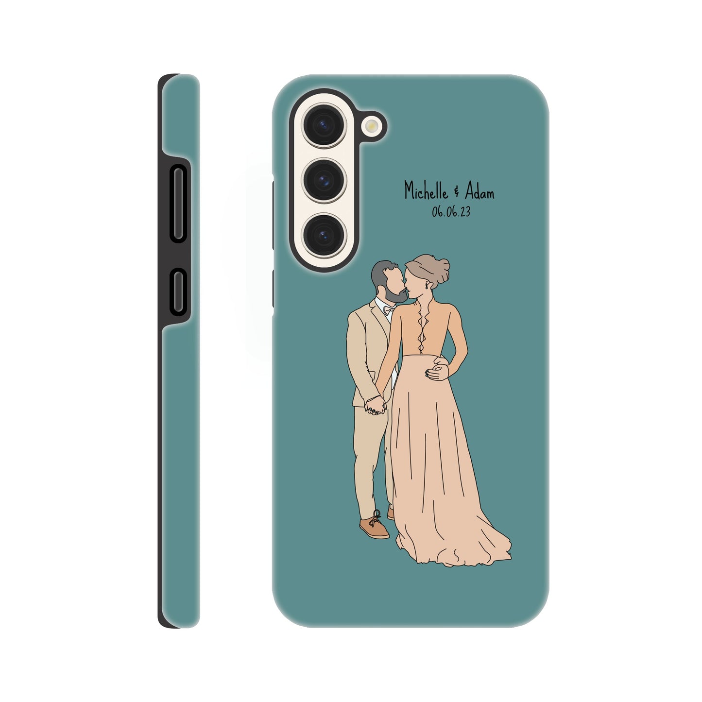 Custom Faceless Portrait Illustration Tough Phone cases