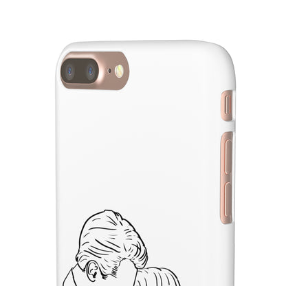 Custom Line Drawing Phone Snap Cases