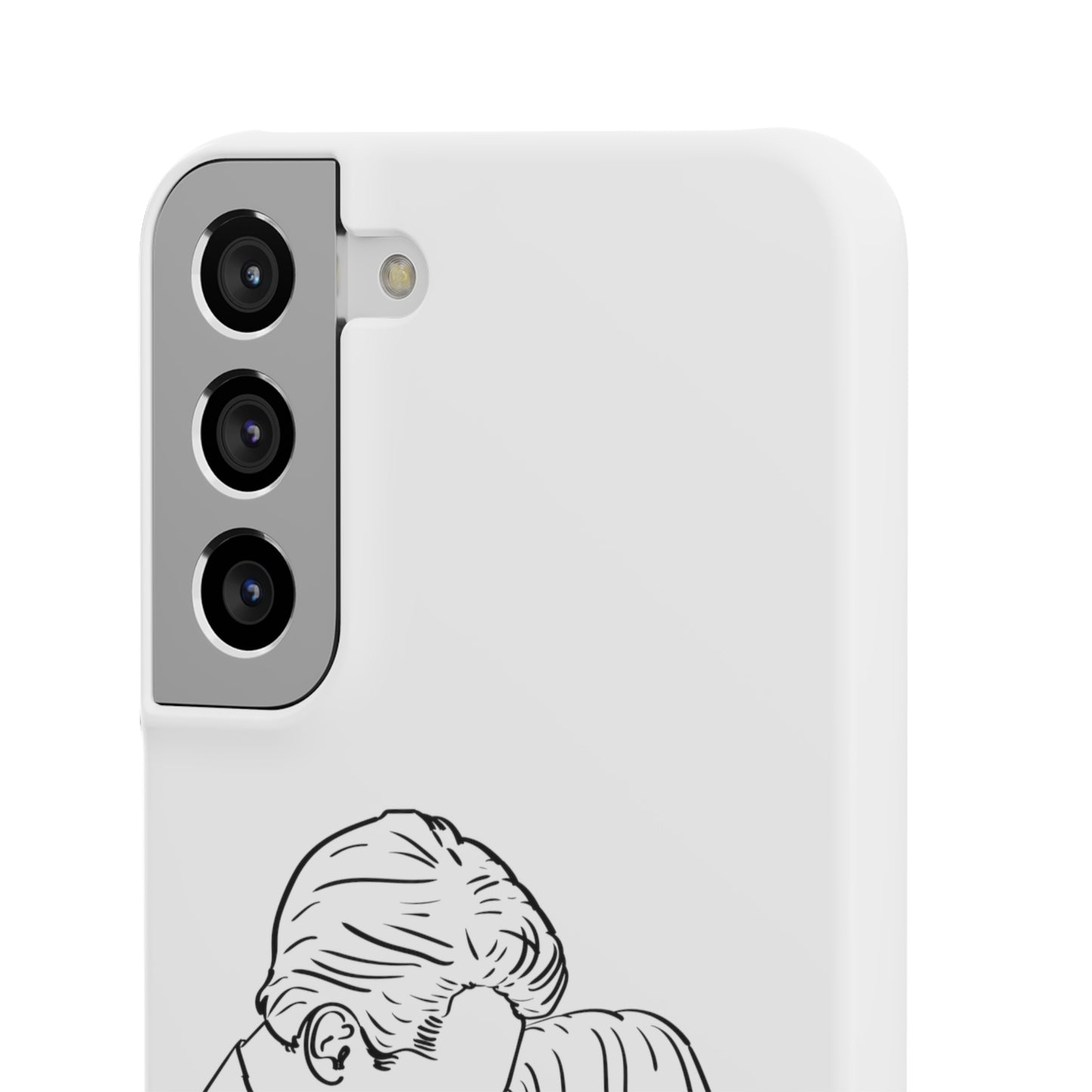 Custom Line Drawing Phone Snap Cases