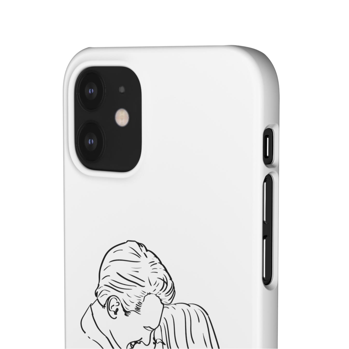 Custom Line Drawing Phone Snap Cases