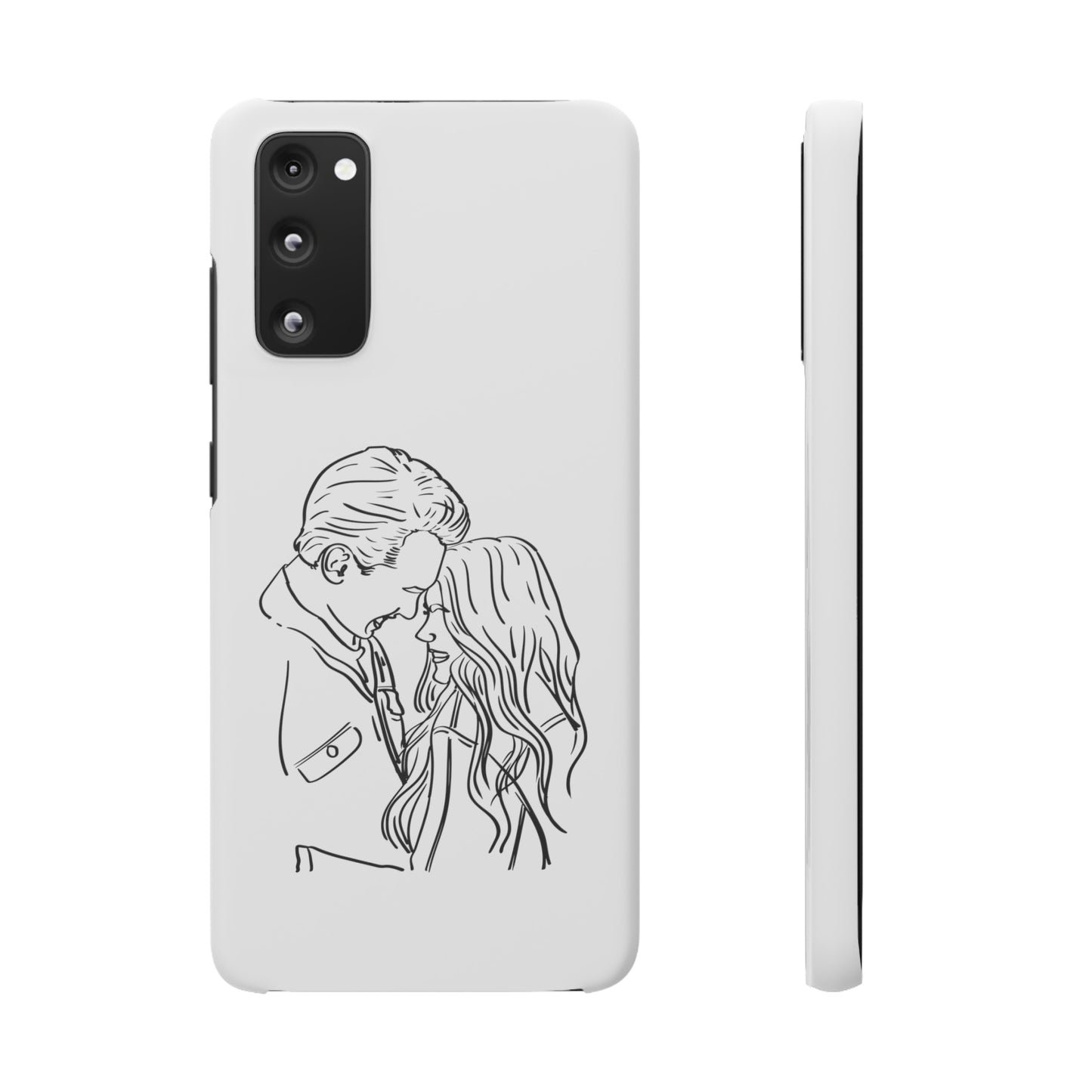 Custom Line Drawing Phone Snap Cases