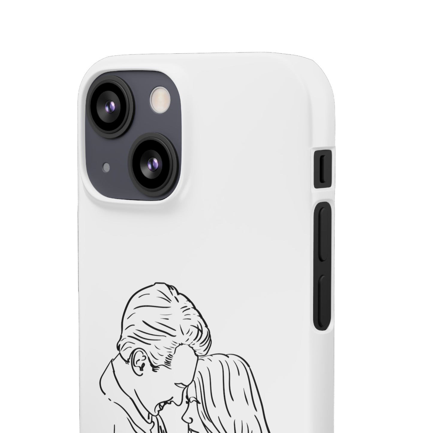 Custom Line Drawing Phone Snap Cases