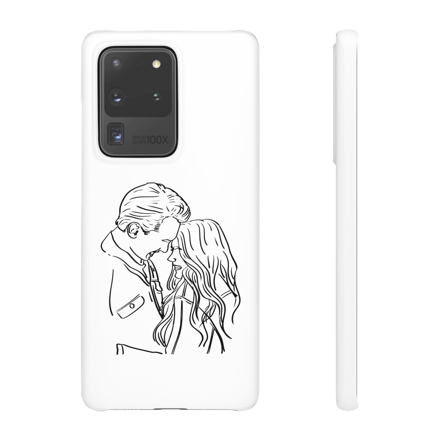 Custom Line Drawing Phone Snap Cases