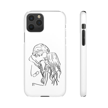 Custom Line Drawing Phone Snap Cases