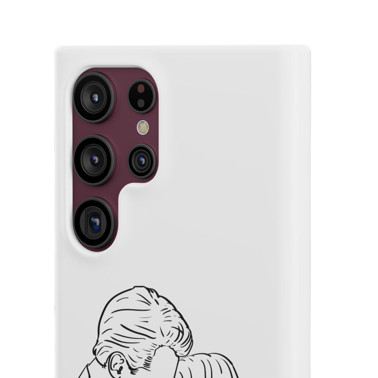 Custom Line Drawing Phone Snap Cases