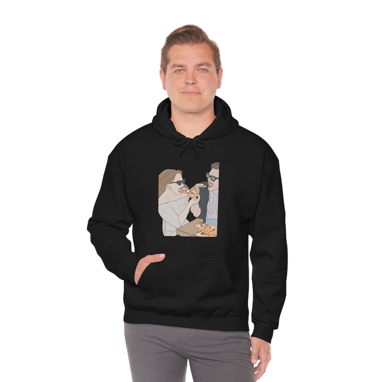 Custom Faceless Portrait Unisex Heavy Blend™ Hooded Sweatshirt