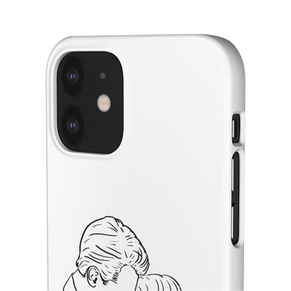 Custom Line Drawing Phone Snap Cases