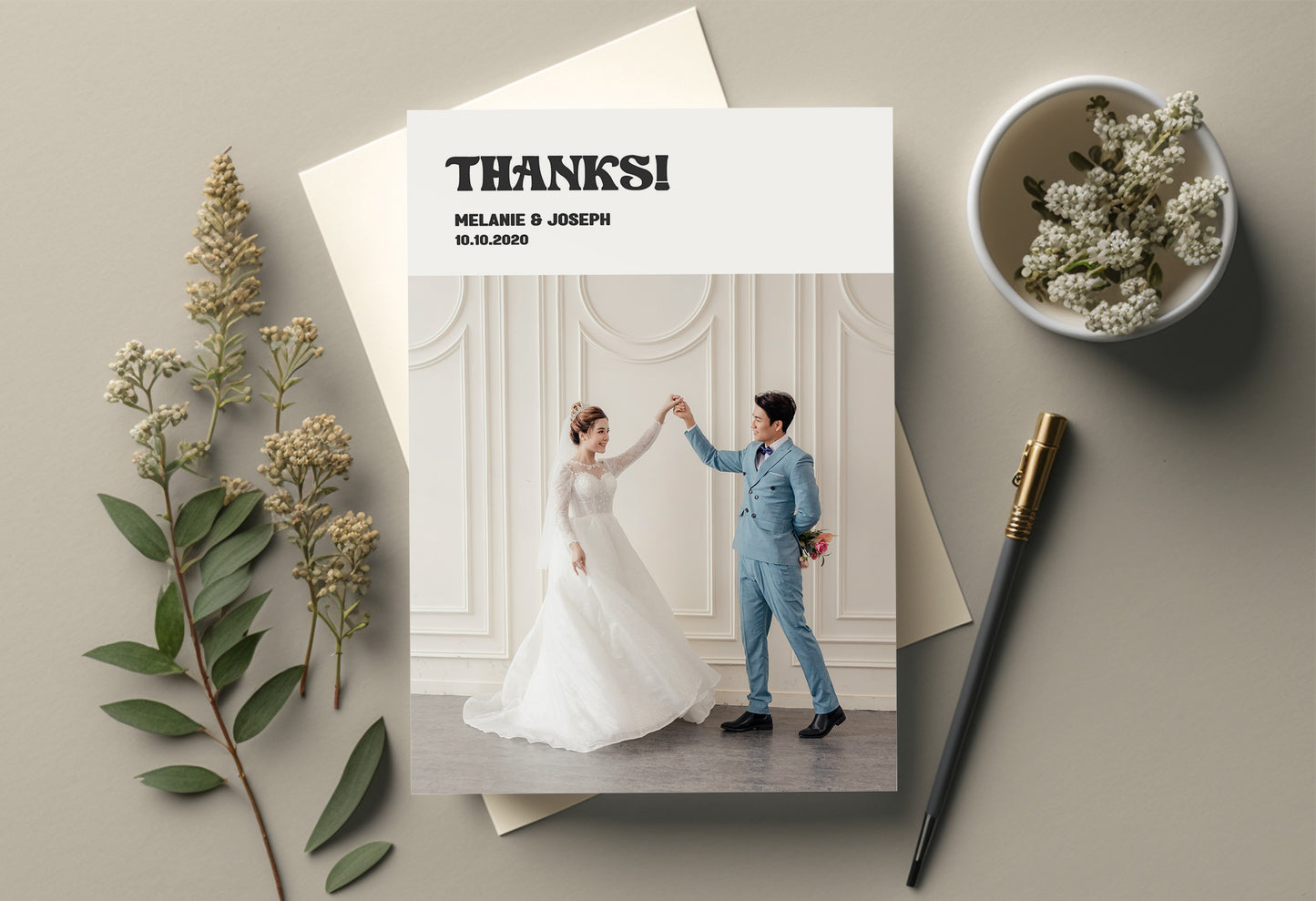 Wedding Thank You Cards With Photo