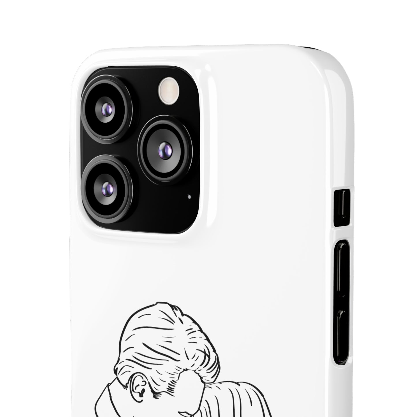 Custom Line Drawing Phone Snap Cases