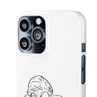 Custom Line Drawing Phone Snap Cases