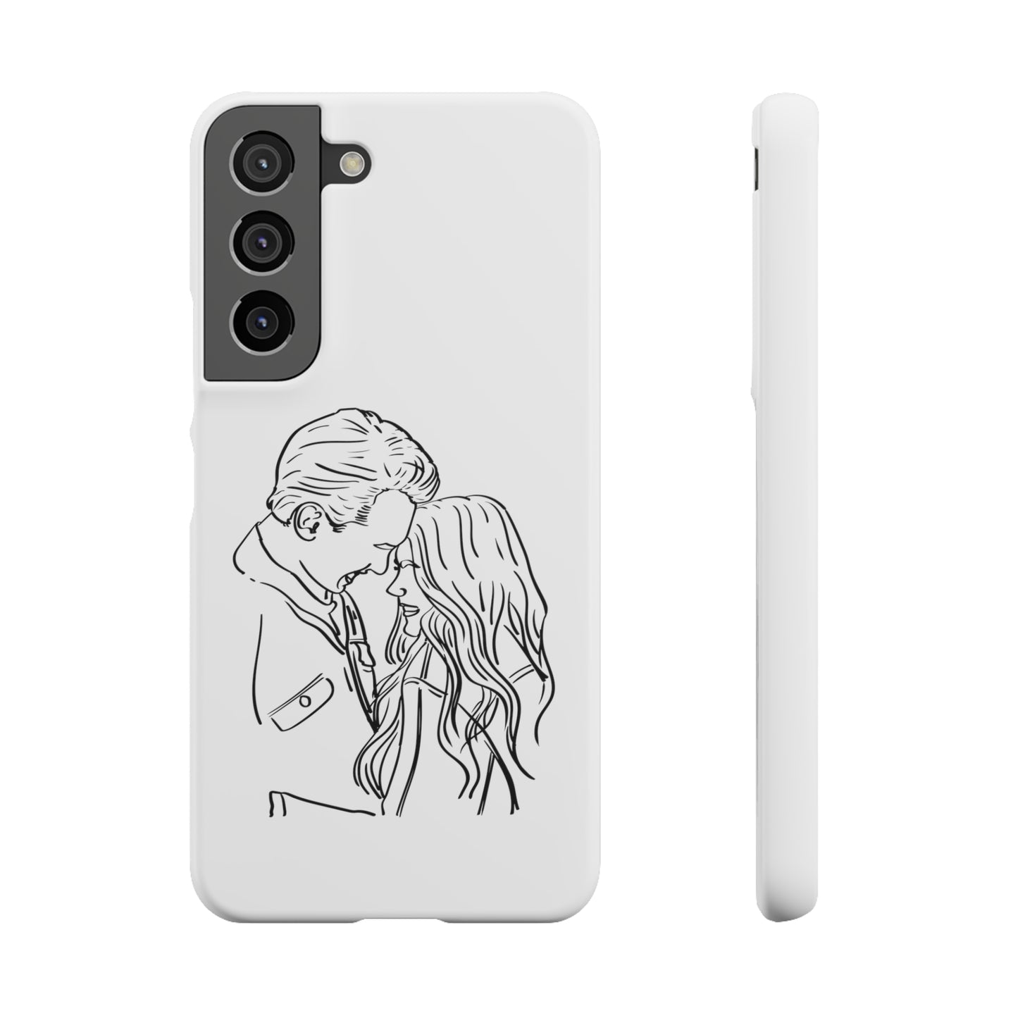 Custom Line Drawing Phone Snap Cases