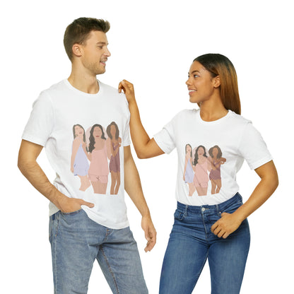 Custom Faceless Portrait Unisex Jersey Short Sleeve Tee