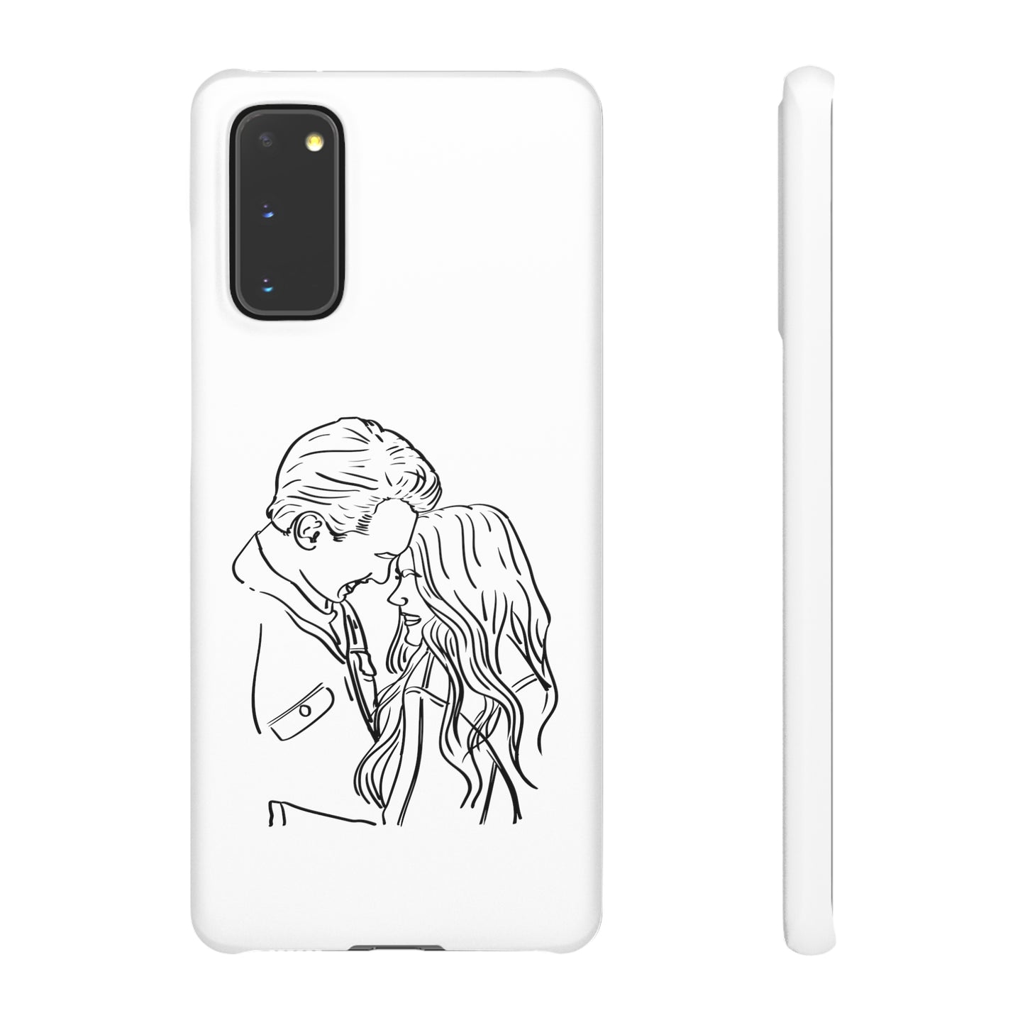 Custom Line Drawing Phone Snap Cases