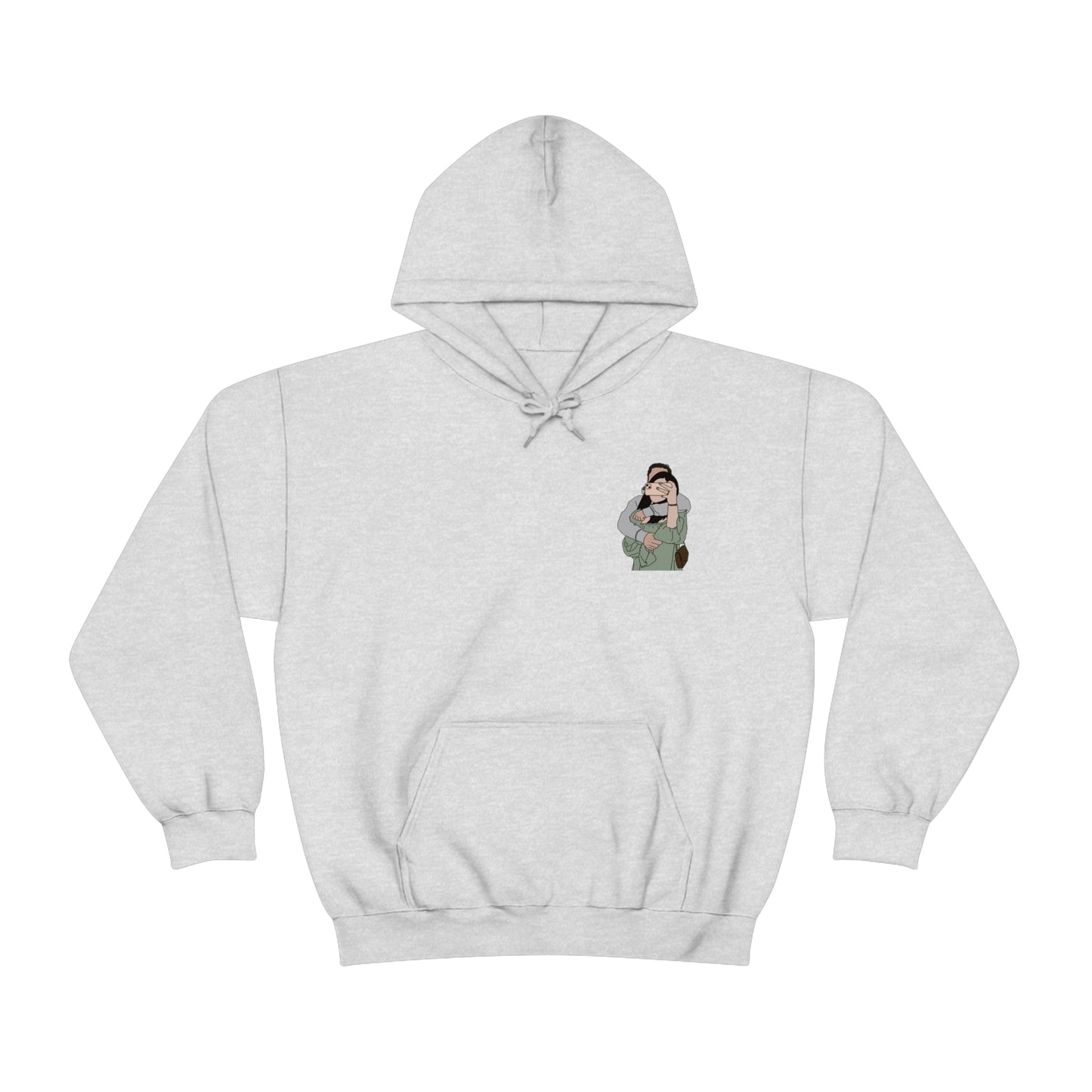 Custom Faceless Portrait Unisex Heavy Blend™ Hooded Sweatshirt