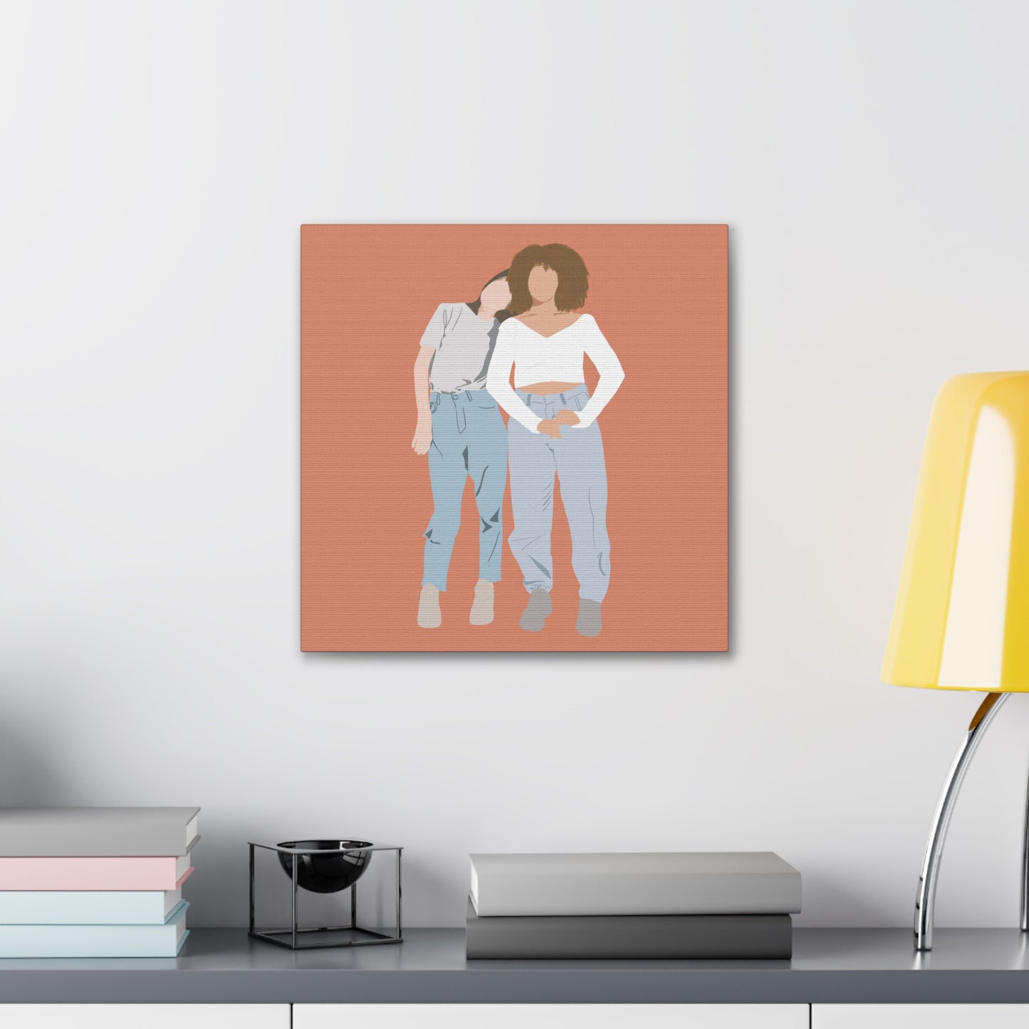 Custom Faceless Portrait from Photo Canvas Gallery Wraps