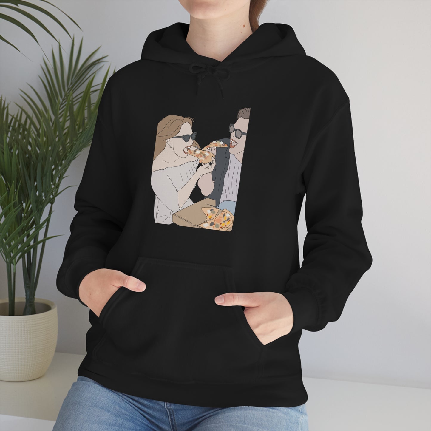 Custom Faceless Portrait Unisex Heavy Blend™ Hooded Sweatshirt