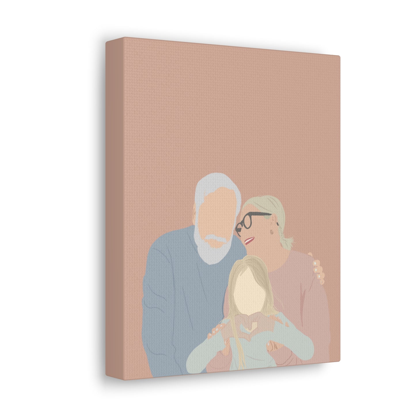 Custom Faceless Portrait from Photo Canvas Gallery Wraps