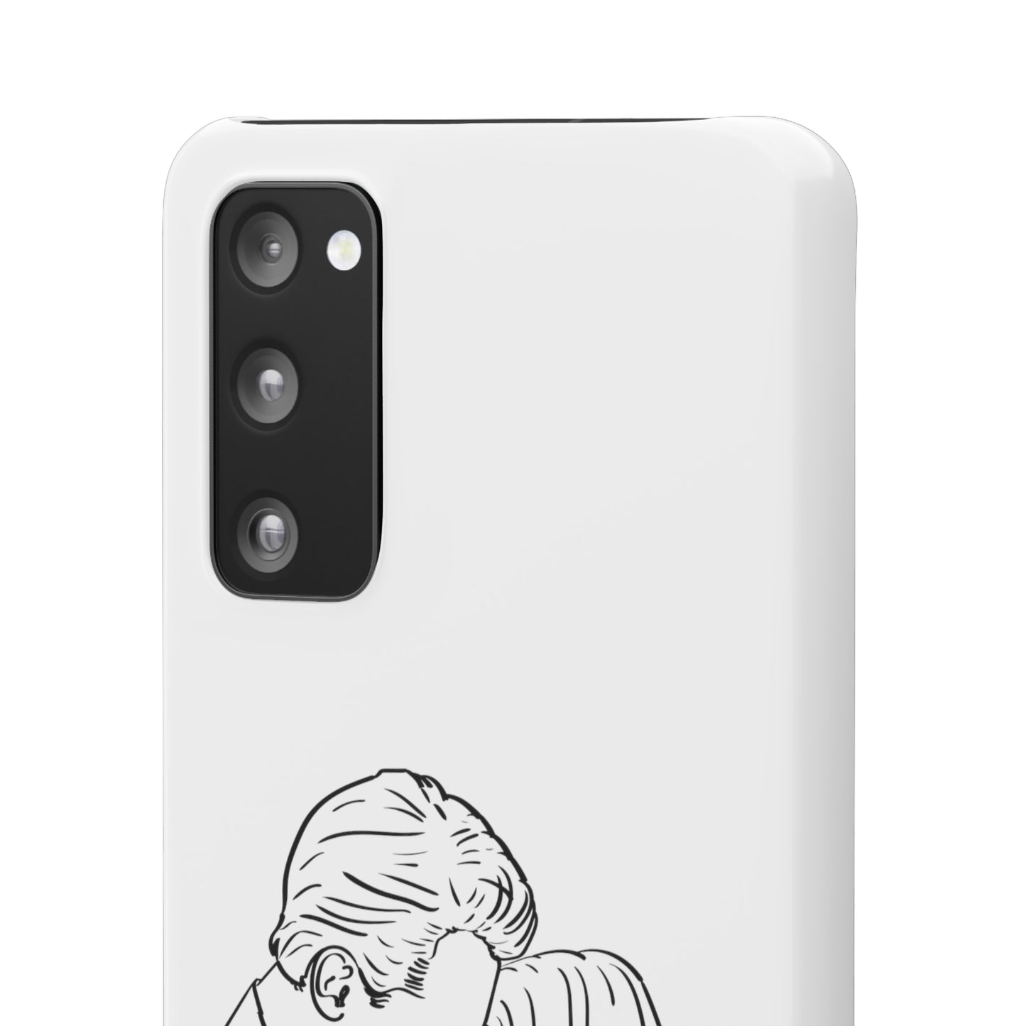 Custom Line Drawing Phone Snap Cases