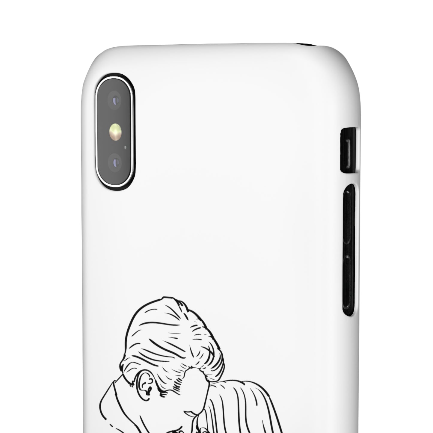 Custom Line Drawing Phone Snap Cases