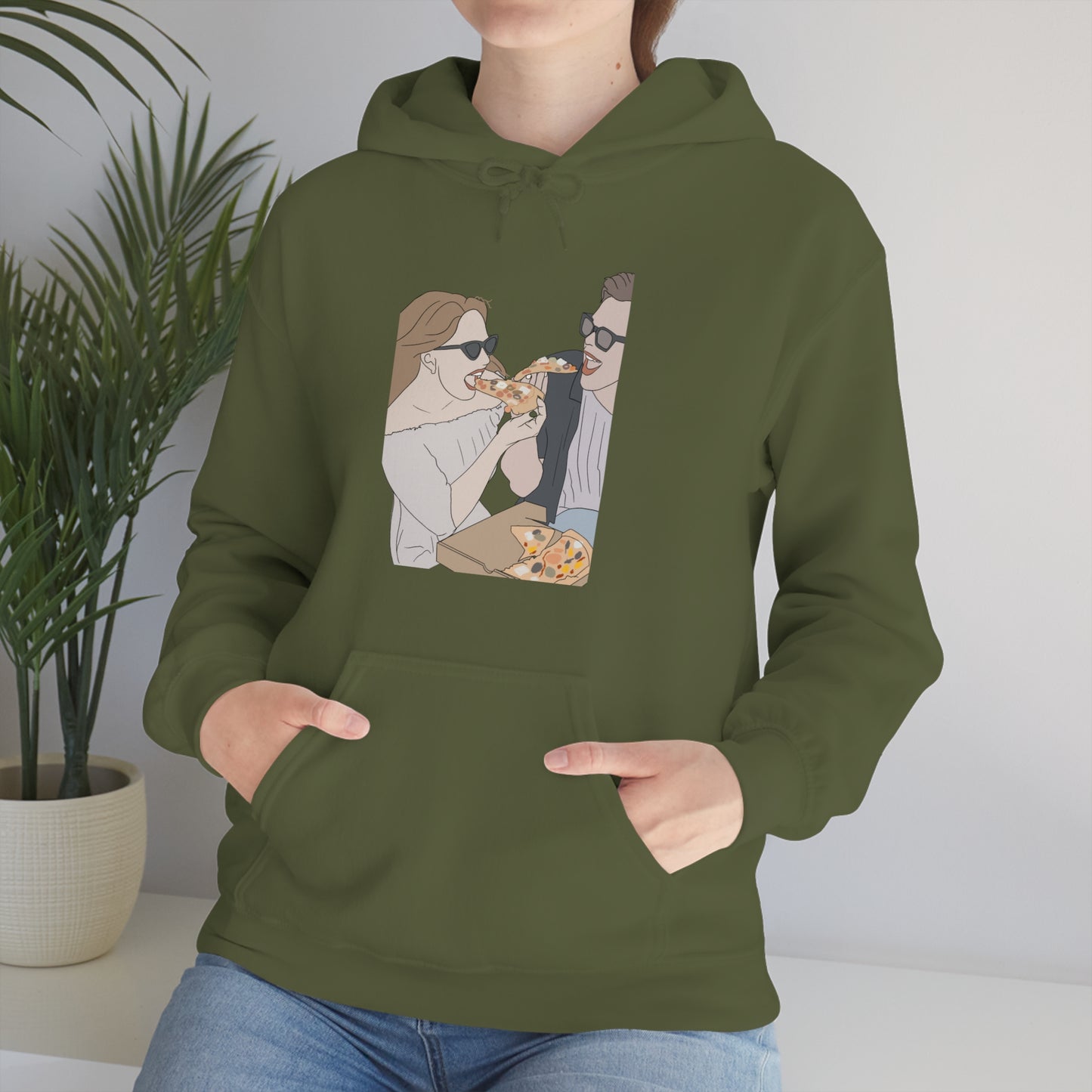 Custom Faceless Portrait Unisex Heavy Blend™ Hooded Sweatshirt