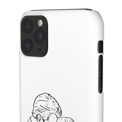 Custom Line Drawing Phone Snap Cases