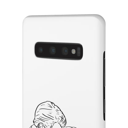 Custom Line Drawing Phone Snap Cases