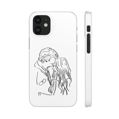 Custom Line Drawing Phone Snap Cases