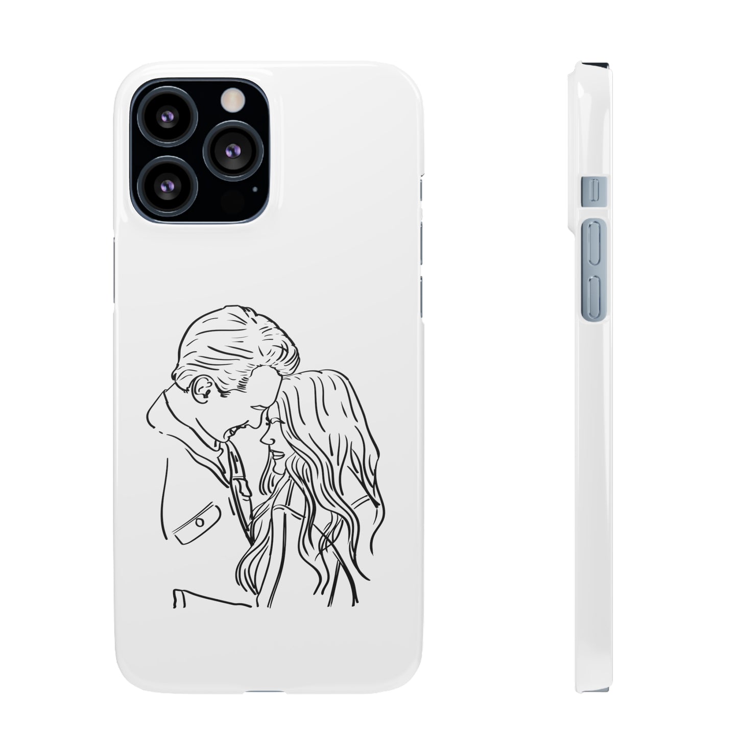 Custom Line Drawing Phone Snap Cases