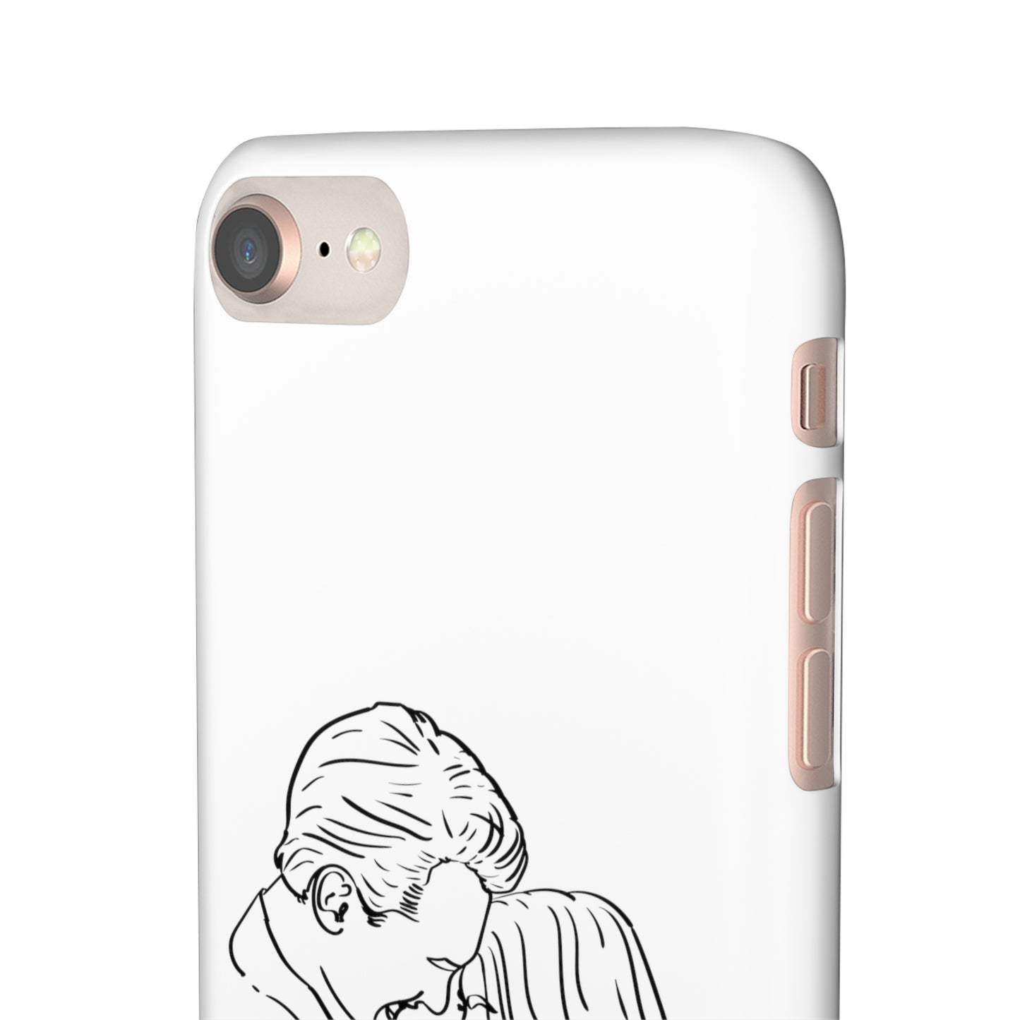 Custom Line Drawing Phone Snap Cases