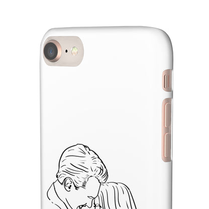 Custom Line Drawing Phone Snap Cases