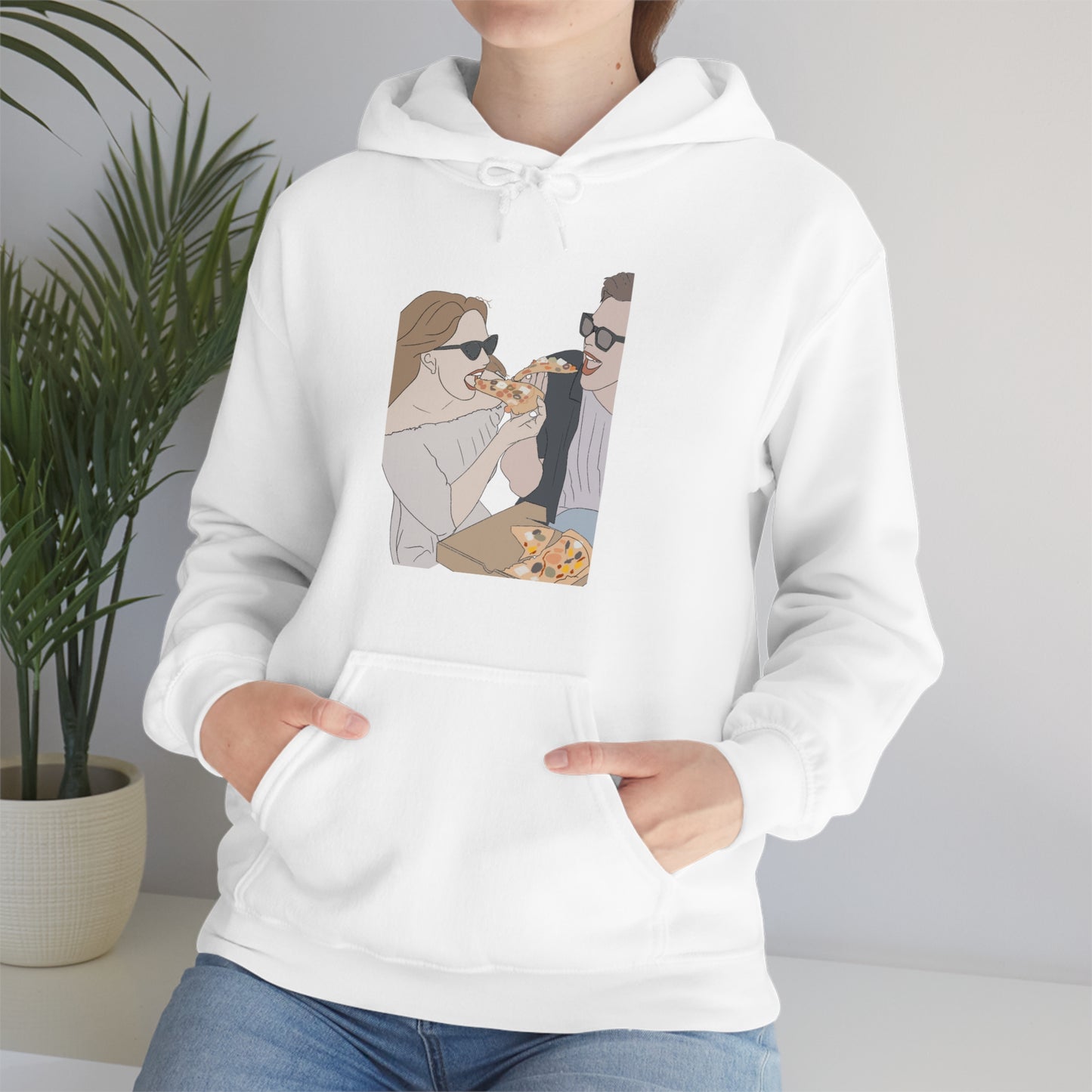 Custom Faceless Portrait Unisex Heavy Blend™ Hooded Sweatshirt