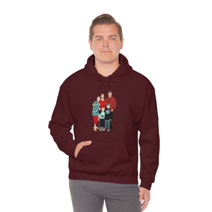 Custom Faceless Portrait Unisex Heavy Blend™ Hooded Sweatshirt