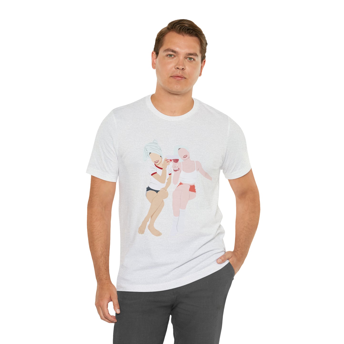 Custom Faceless Portrait Unisex Jersey Short Sleeve Tee