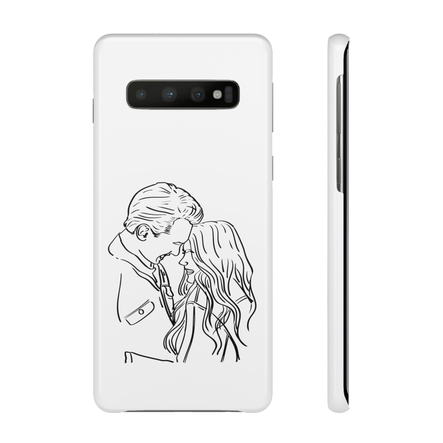 Custom Line Drawing Phone Snap Cases