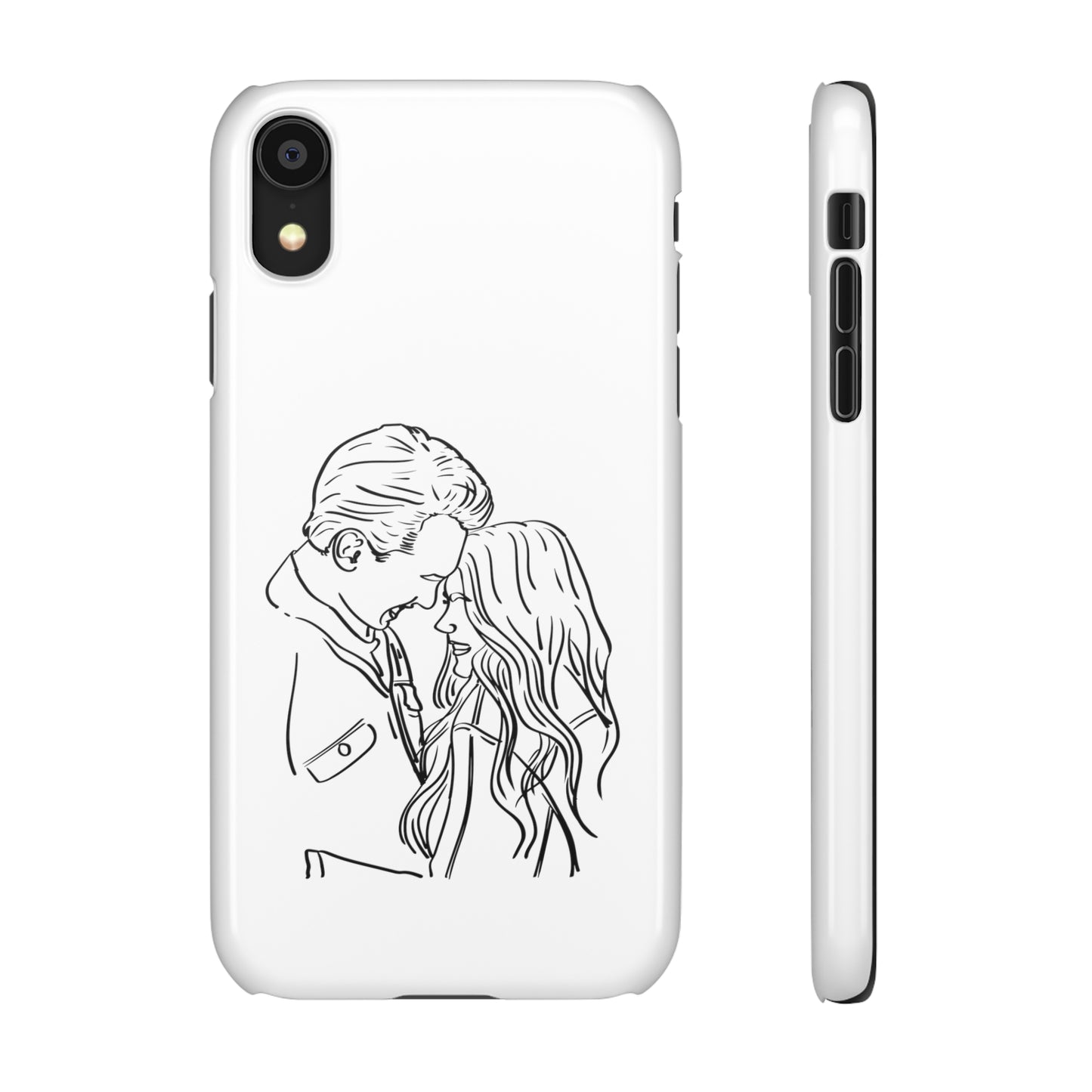 Custom Line Drawing Phone Snap Cases