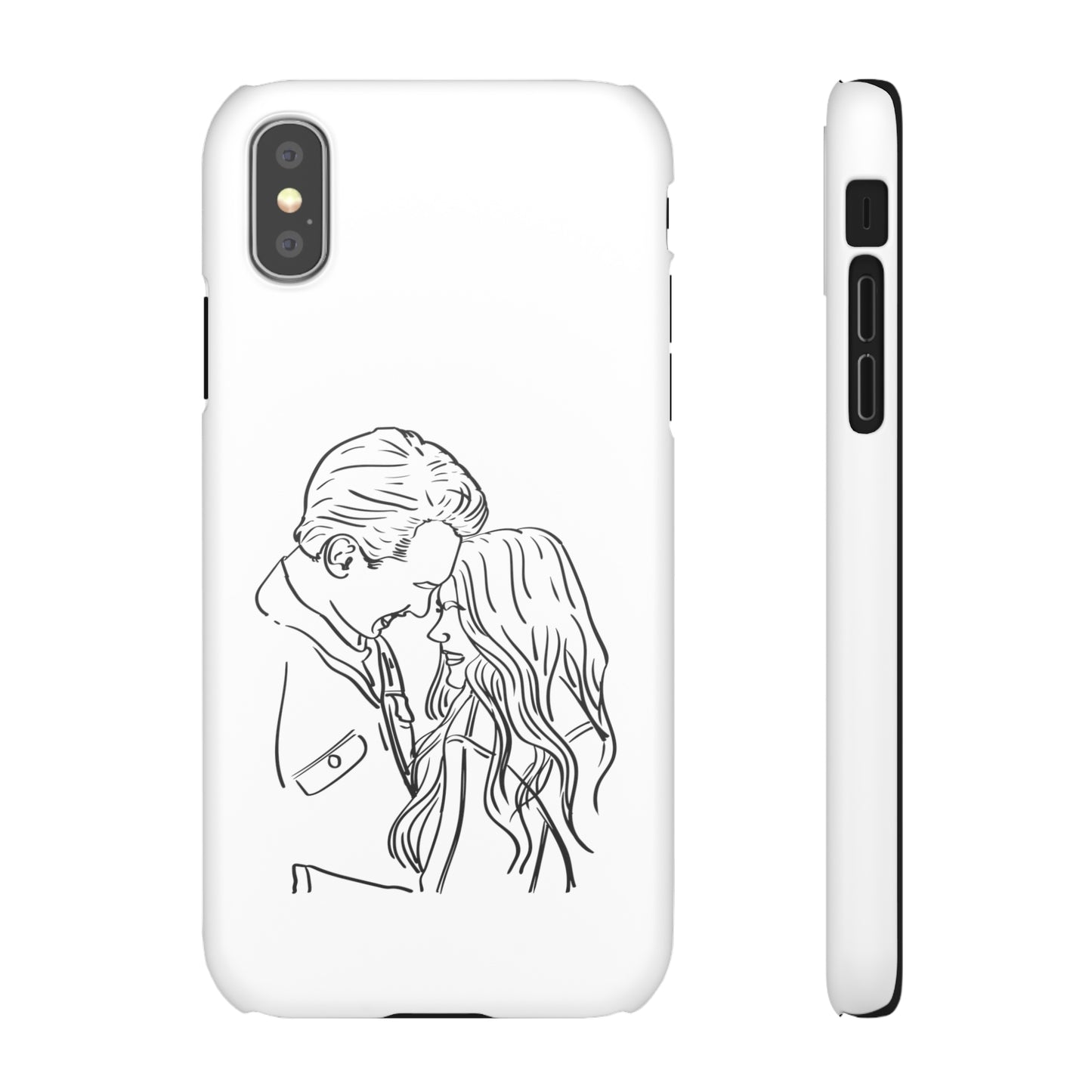 Custom Line Drawing Phone Snap Cases