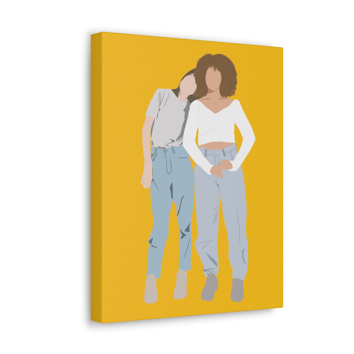 Custom Faceless Portrait from Photo Canvas Gallery Wraps