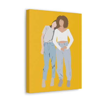 Custom Faceless Portrait from Photo Canvas Gallery Wraps