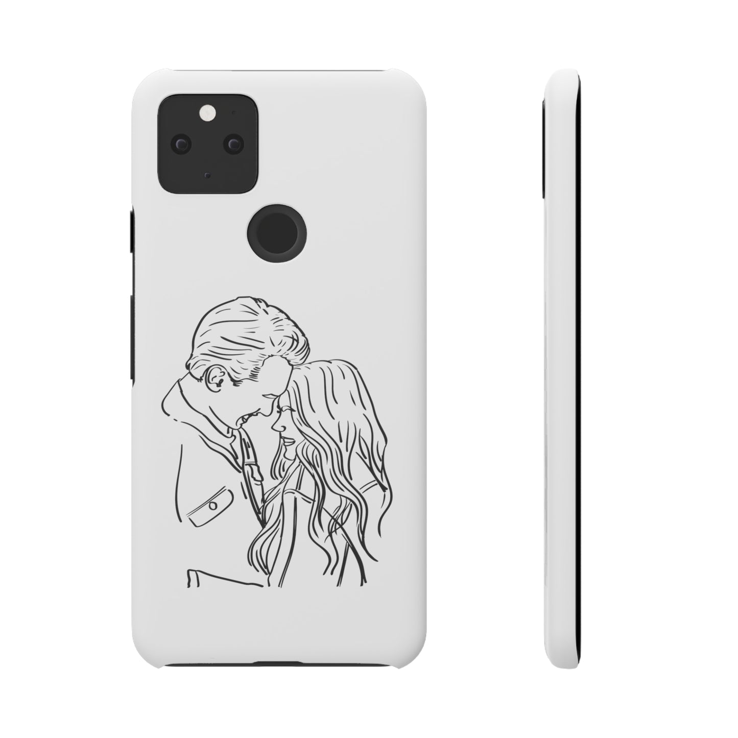 Custom Line Drawing Phone Snap Cases