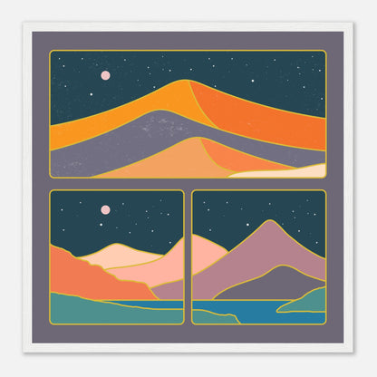 Mid Century Collage Mountains