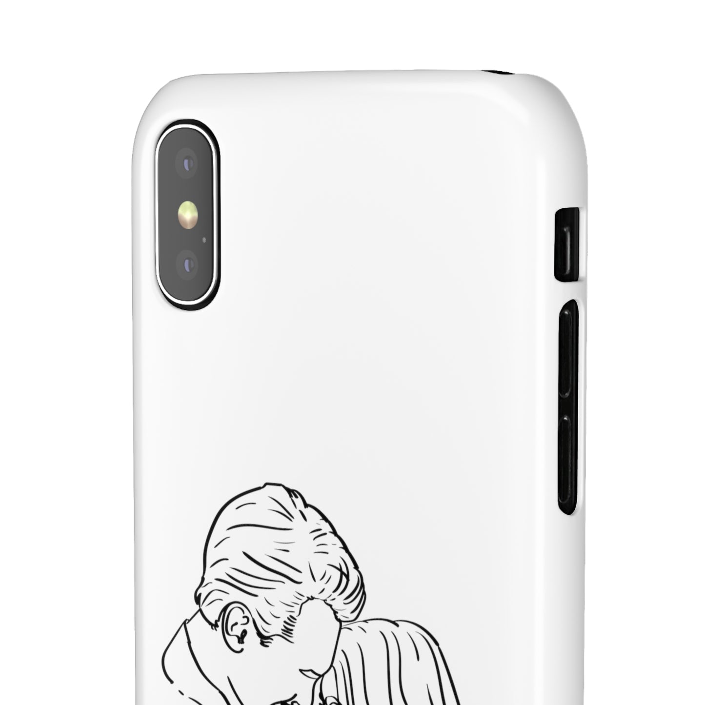 Custom Line Drawing Phone Snap Cases