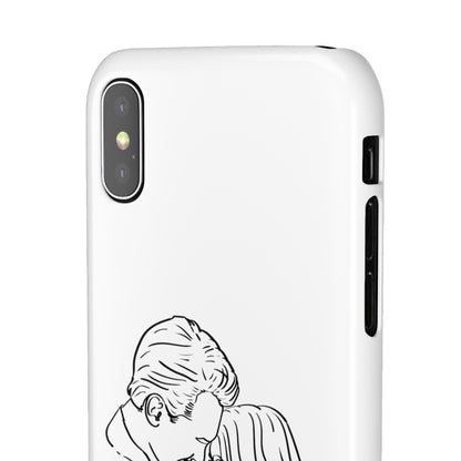 Custom Line Drawing Phone Snap Cases