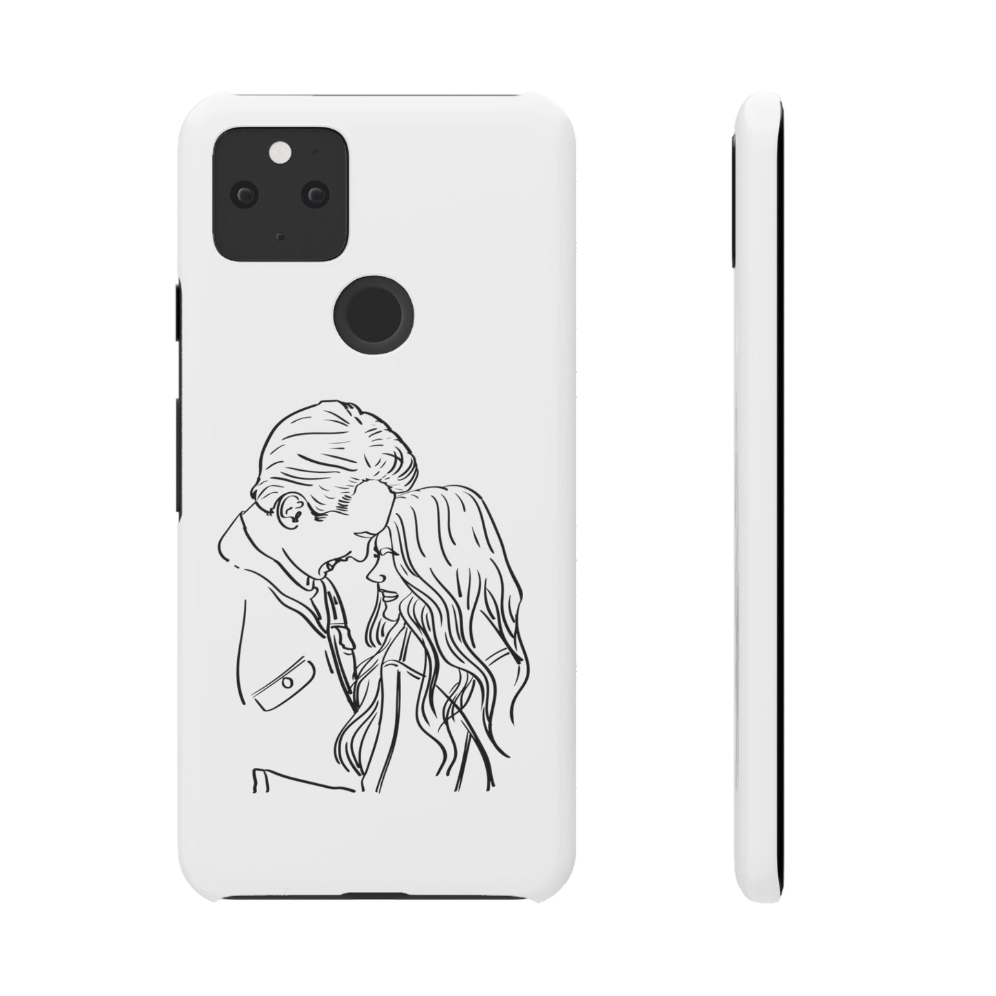 Custom Line Drawing Phone Snap Cases