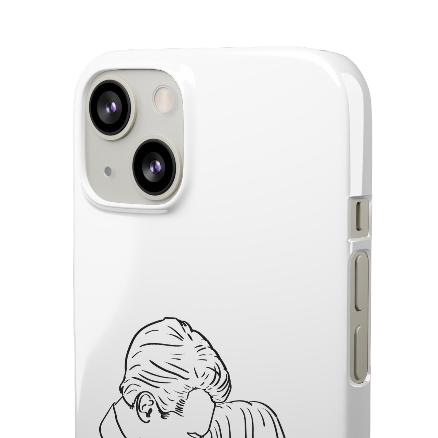 Custom Line Drawing Phone Snap Cases