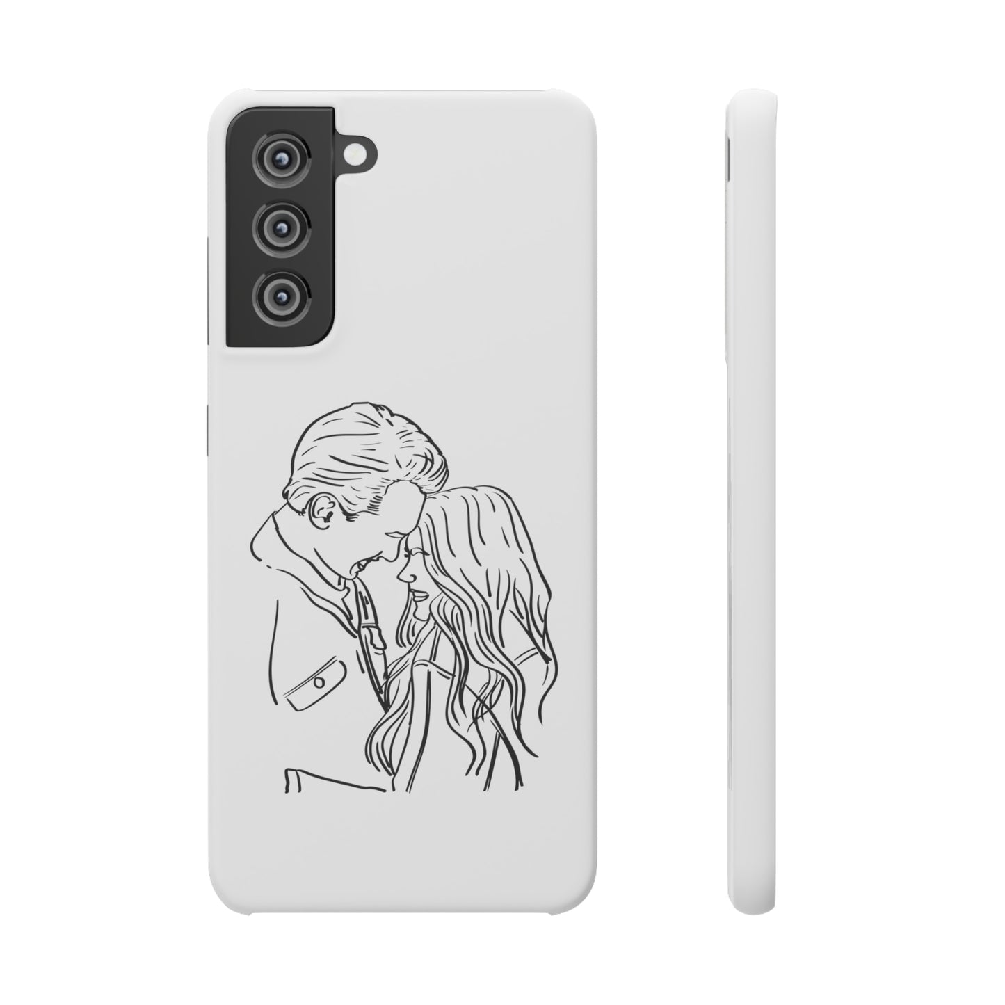 Custom Line Drawing Phone Snap Cases